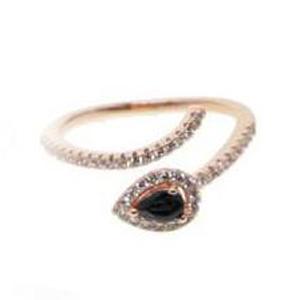 

ZHOUYANG Rings For Women Unique Snake Shaped Multicolor Water Drop Zircon 2 Color Adjustable Open Ring Fashion Jewelry KAR380 resizable