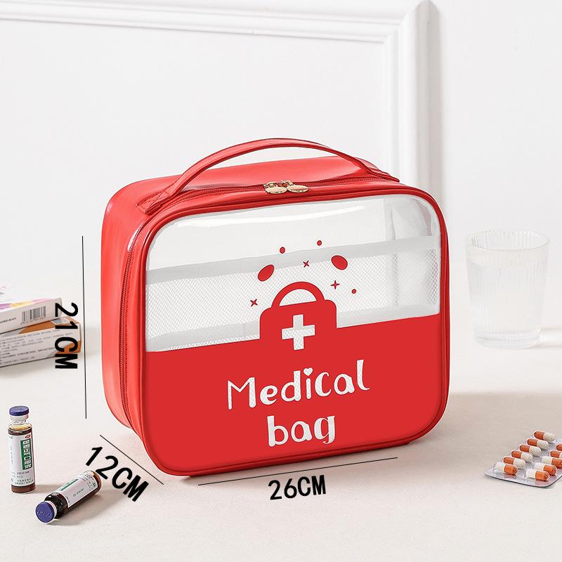Portable Oxford Cloth Medicine Bag - Large Capacity Folding First Aid Kit & Multi-purpose Storage