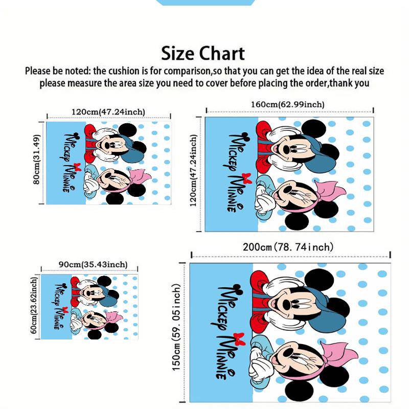 Minnie and Mickey Print Pattern Carpets - Anti-slip Kitchen MATS, Outdoor Carpets, Home and Bedroom Decorations, Birthday Gifts.