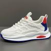 Summer new men's breathable mesh shoes hollow running shoes comfortable soft-soled trendy shoes thin mesh white shoes