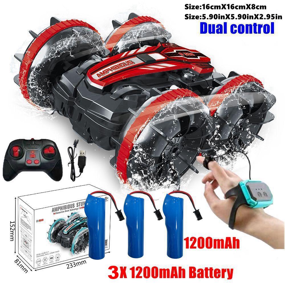 Amphibious Rc Car Remote Control Stunt Car Vehicle Double-sided Flip Radio Drift Off Road Outdoor Toys For Boy Children Gift