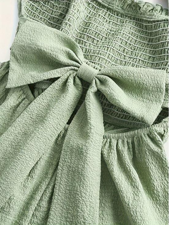 Sommer-Trägerkleid mit Schleife am Rücken für Mädchen