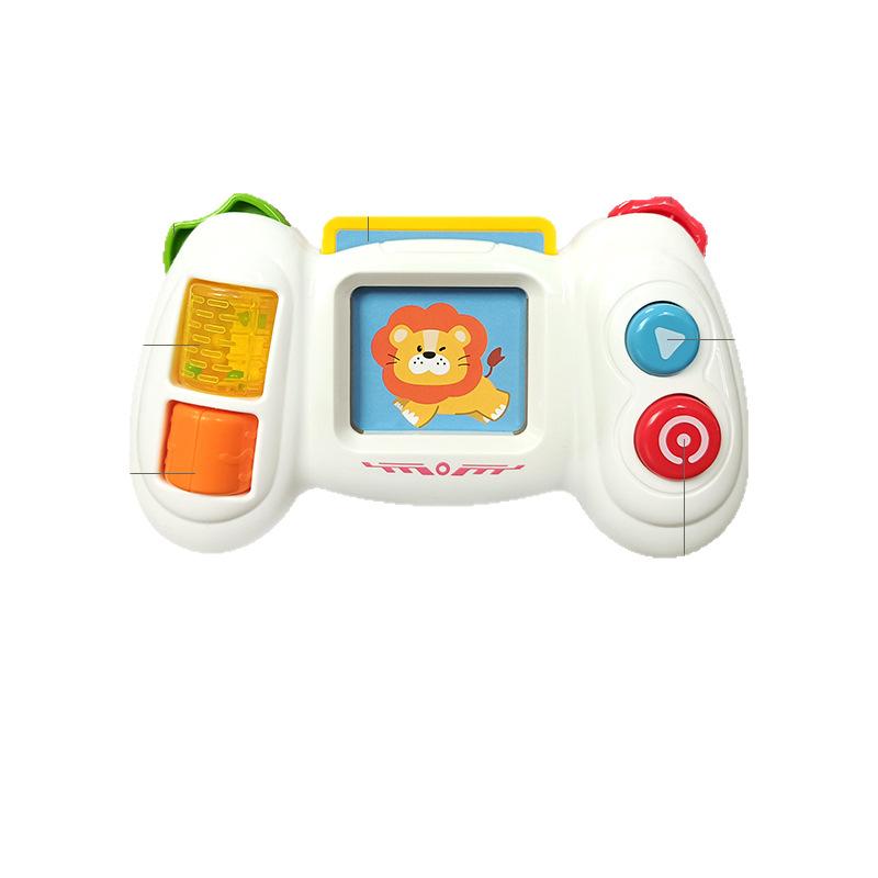 

Игрушка Детская Имитация Игровой Консоли с Музыкой и Светом Тренировка Мелкой Моторики Пальцев Обучающая Игрушка Флэш-Карты Развивающая Игрушка Монтессори