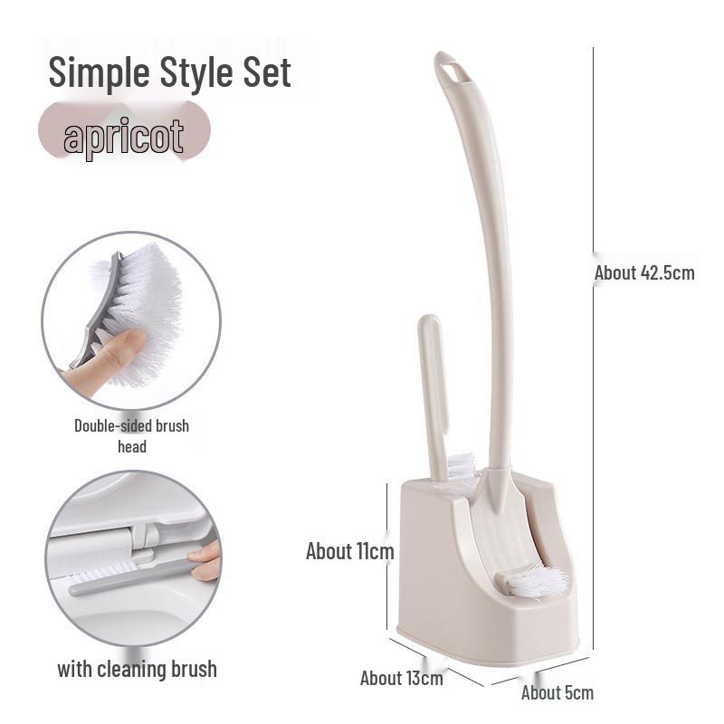 

Туалетная щетка с двойной головкой 360° без брызг с подставкой для труднодоступных мест