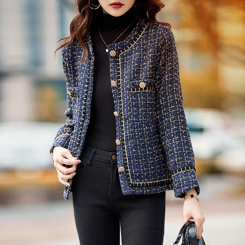 Woolen Short Jacket Womens Clothing Autumn Winter and Autumn Updated Small Duffel Trendy Top