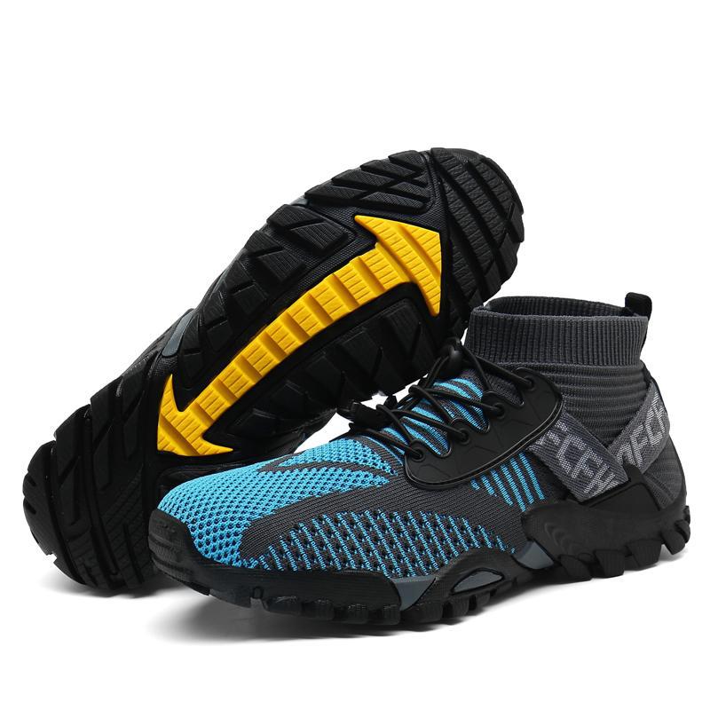 Outdoor-Wanderschuhe 2025 neu hoch geschnitten Übergröße Bergschuhe Mesh Sport Outdoor Bergsteigen und Flusswanderschuhe Herren