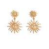 Sun Shape Earrings, Retro Trend Earrings, Niche Light Luxury, Premium Stud Earrings, Smiley Face Earrings, Women's Pendant.