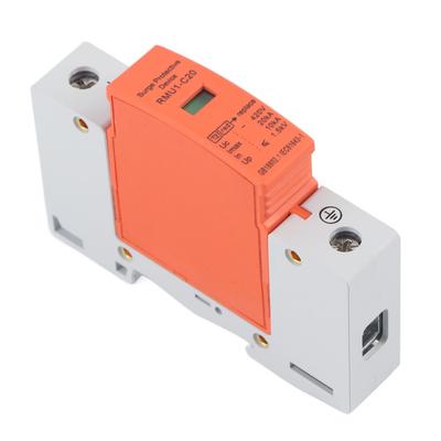 4PCS 1P Protective Device 420V DIN Rail Mounting House Arrester RMU1-C20/40 Lightning Protection Power System