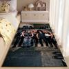 Area Rug, Guns N Roses Band Members Backstage Room Photo Print, Man Cave Decor, Non-Slip Mat