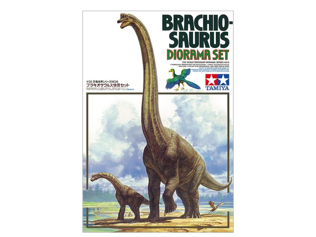 Tamiya 1/35 Dinosaur World Series No. 06 Brachiosaurus Diorama Set Plastic Model 60106