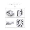 Jonsbo HP400S CPU Cooler 4Heatpips Down Pressure Air Cooling Radiator 90mm 4Pin PWM Fan LGA115x/1200/1700 AM4 AM5 ITX Small Case