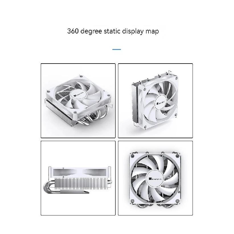 Jonsbo HP400S CPU Cooler 4Heatpips Down Pressure Air Cooling Radiator 90mm 4Pin PWM Fan LGA115x/1200/1700 AM4 AM5 ITX Small Case