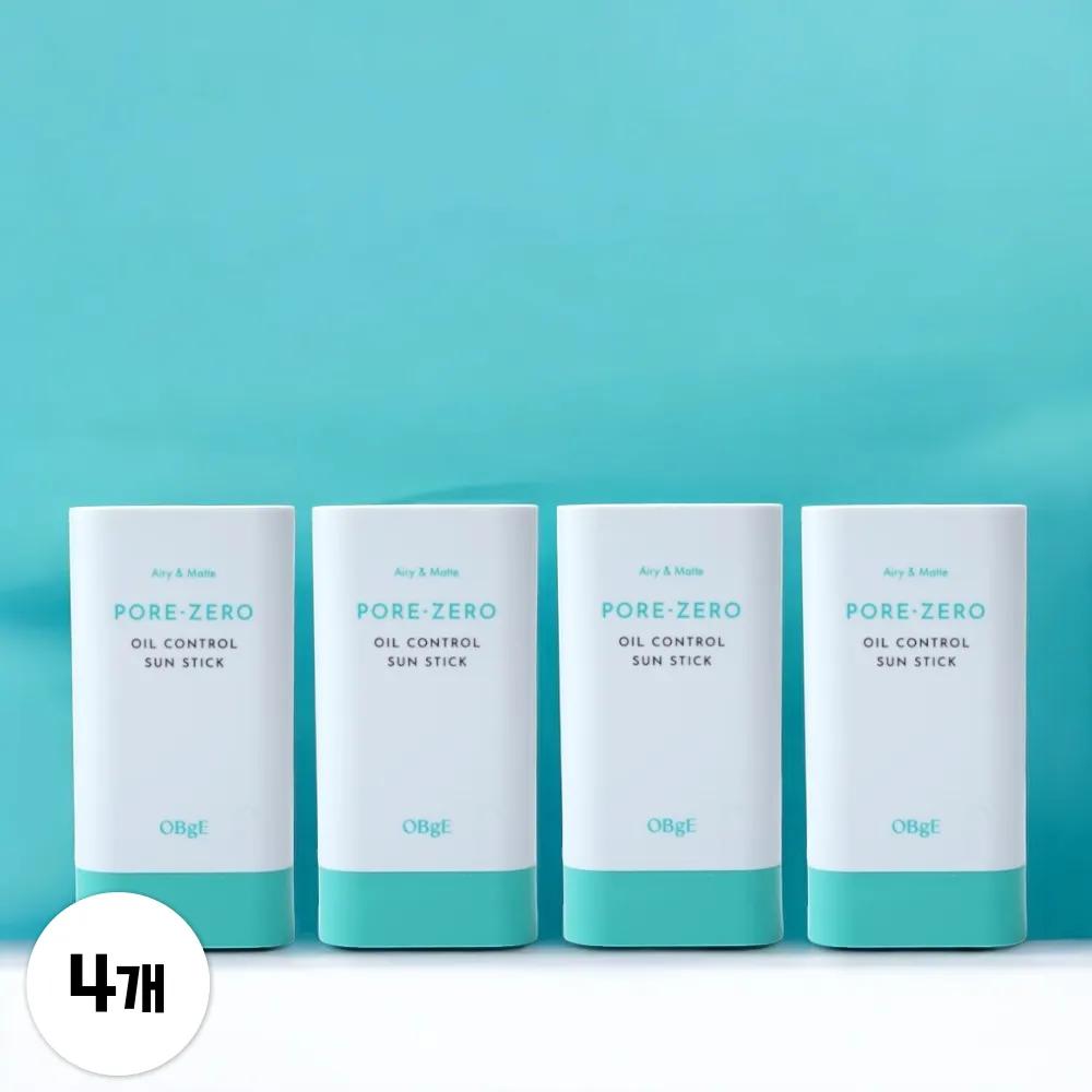 

ObgE Sun Stick Pore Zero Oil Control Sun Stick SPF50+ (4 Pieces)