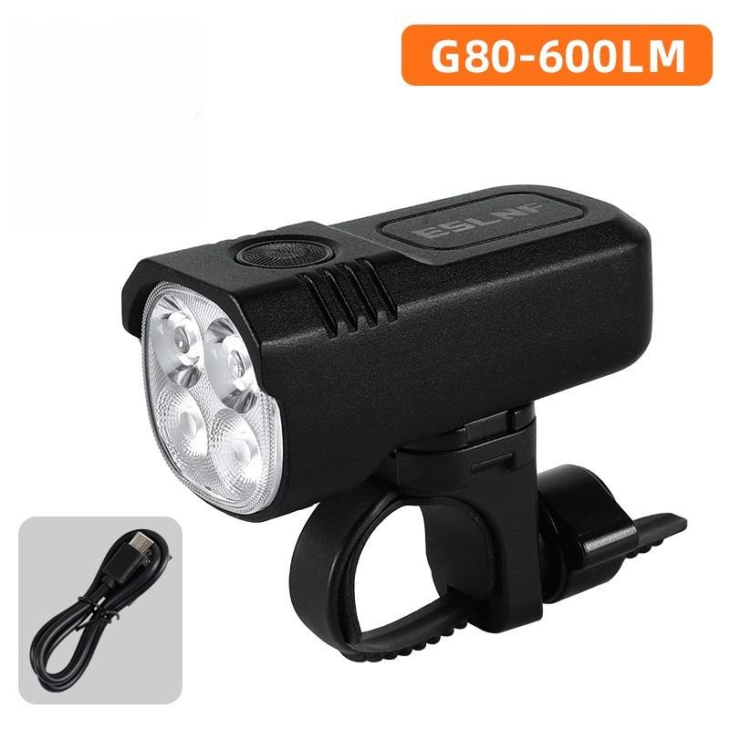 ESLNF Outdoor 800 Lumen Aluminum Alloy Bicycle Light Waterproof Mountain Road Type C Charging Bike Headlight