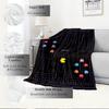 1pc Pac-Man,Maze,GhostsDigital Print Fleece Blanket - Contemporary Style, Suitable for All Seasons, Perfect for Home, Travel, or Camping - M