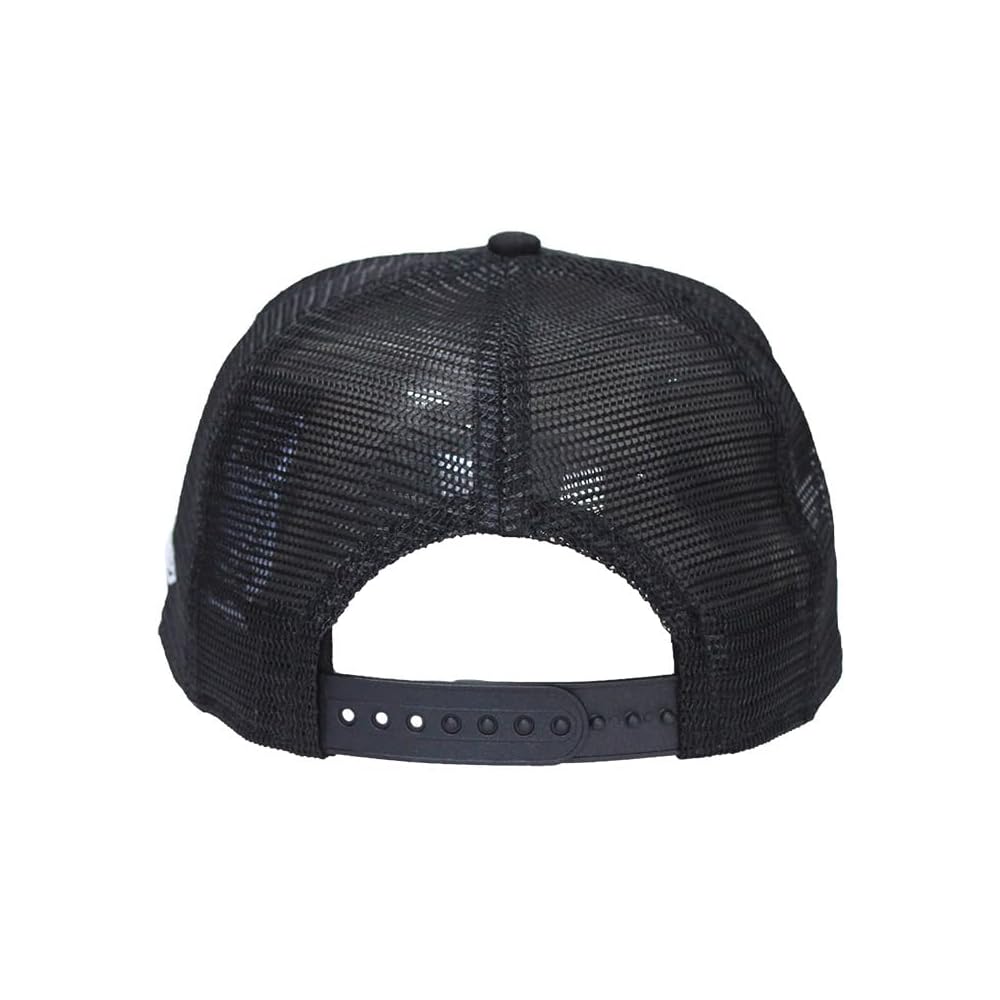 New Era 9FORTY Mesh Cap Logo Men's Baseball Hat Solid Black Free Size
