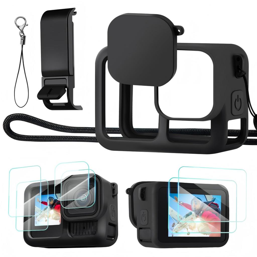 CONCEPT GoPro Accessory Kit GoPro 13 Dedicated Protective Silicone Protective Silicone Case for GoPro Hero GoPro 13 GoPro 13 GoPro 13 Action Camera