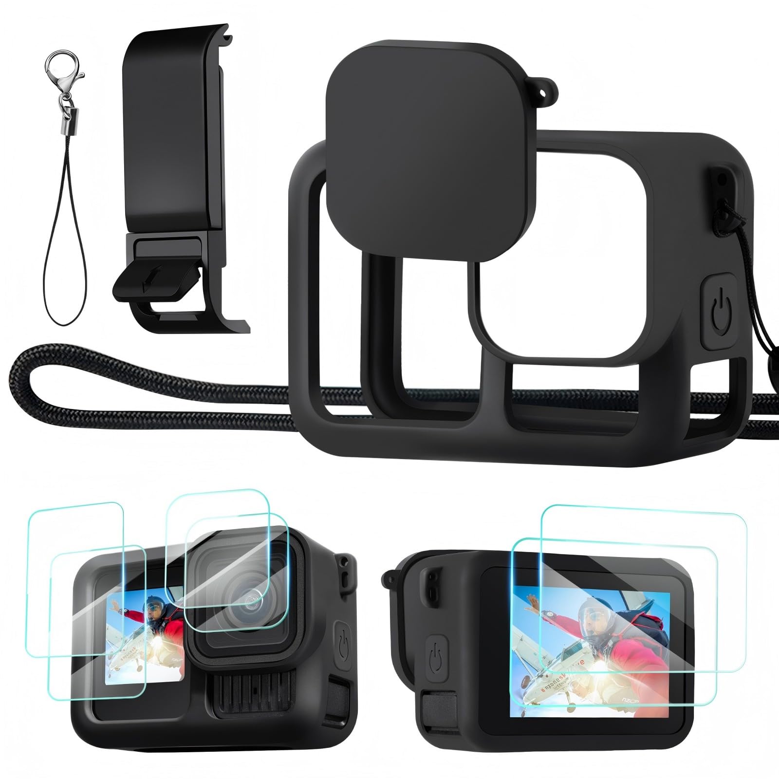 CONCEPT GoPro Accessory Kit GoPro 13 Dedicated Protective Silicone Protective Silicone Case for GoPro Hero GoPro 13 GoPro 13 GoPro 13 Action Camera