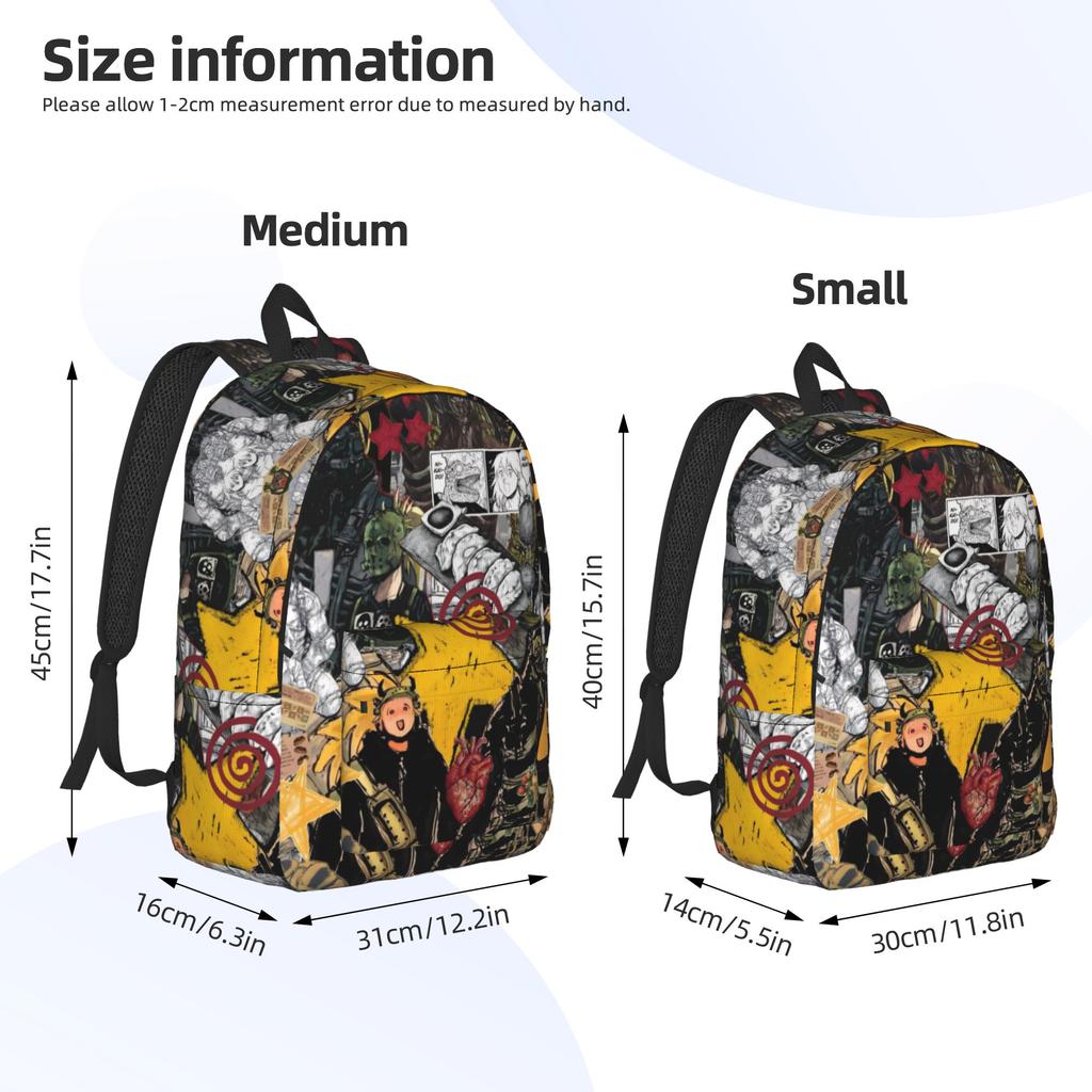 Dorohedoro Anime Casual Backpack Sports Student Hiking Travel Daypack for Men Women Laptop Computer Shoulder Bag