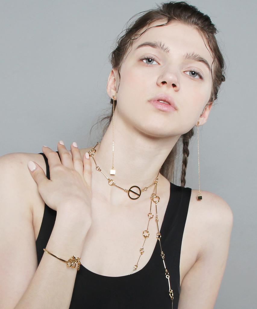 De La Lune Cube Drop Earrings [Dl17Sser13Mtf]