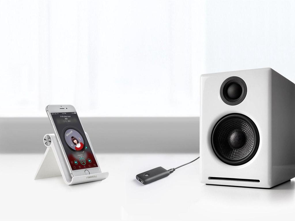 B10S Bluetooth 5.3 Transmitter & Receiver 2-in-1 for 3.5mm Computer, TV, Speakers