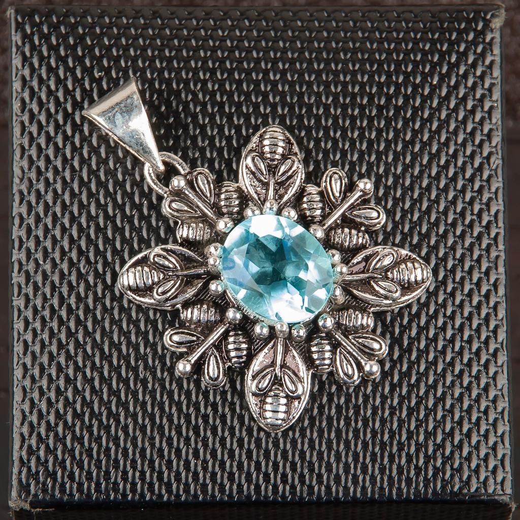 Asthenic Multi Gemstone Pendant, 925 Sterling Silver Jewelry, Handmade Pendant CP-10