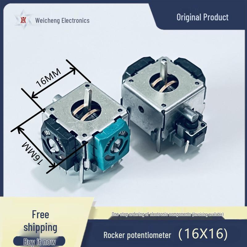 3D Aircraft Joystick with 360° Reset & 10K Potentiometer Auto Reset All Directions