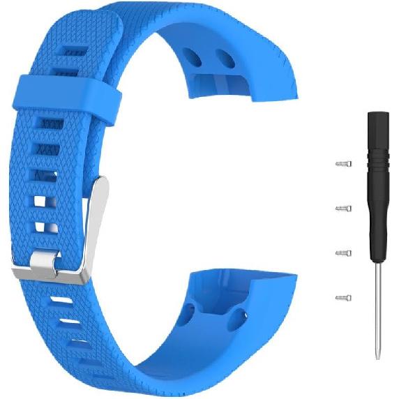 Muovrto Watch Band for Garmin Approach X40/X10, Silicone Replacement Sport Band Watch Strap for Garmin Vivosmart HR Plus