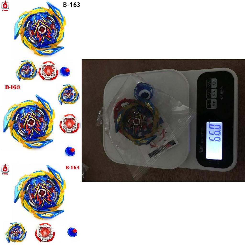 B-163 Beyblade Burst Superking Booster Brave Valkyrie Ev' 2a Design Vibrant Albastru Auriu Pentru Bătălii Captivante