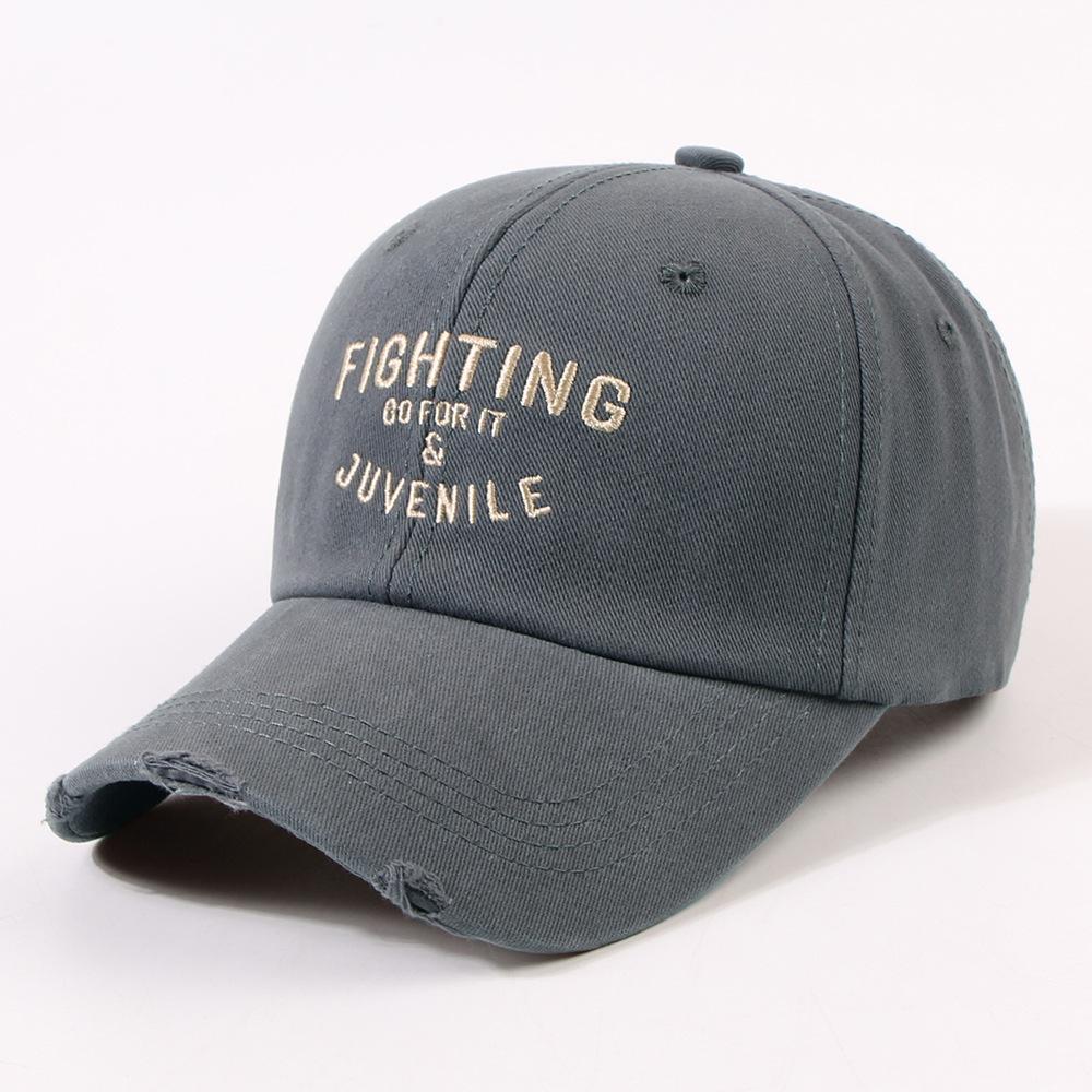 Ladies autumn and winter fashion letter embroidered cap shopping trip student couple sunshade baseball cap