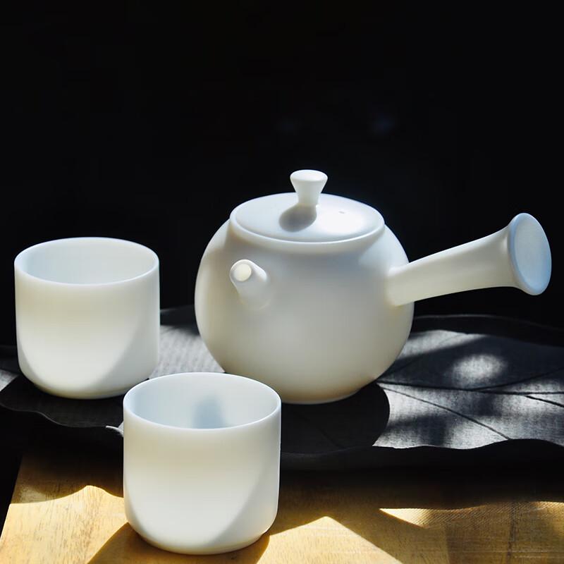 ROOTS LIFE Ceramic Side Handle Kung Fu Tea Set