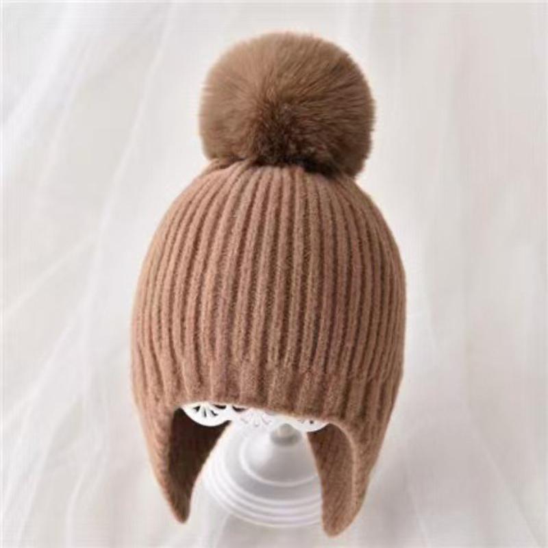 Children's Cute Super Cute Bear Winter Outdoor Windproof and Warm Ear Protection Hat