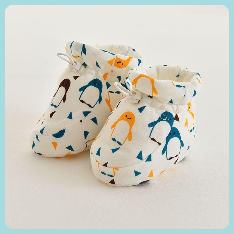 

Стеганые чехлы для ног на мягкой подошве: Теплые хлопковые ботинки для новорожденных 0-1 год, Унисекс, Обувь для ходьбы, Стиль осень/зима 6-12 months