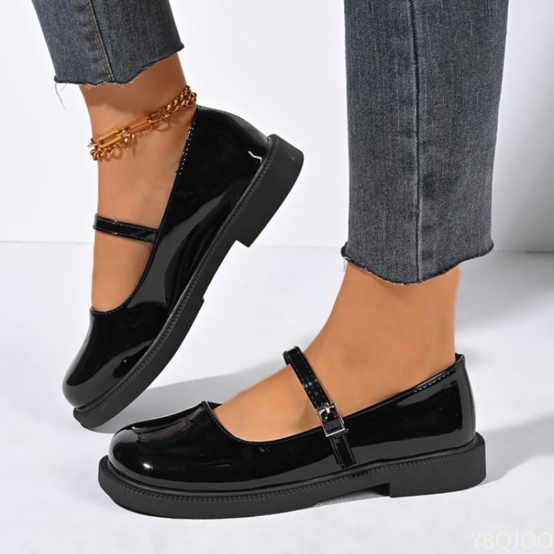 Flat Bottomed Women's Soft Top New Spring and Autumn Shallow Mouth Anti Slip Casual Single Shoe Mary Jane Daily Zapatos De Mujer