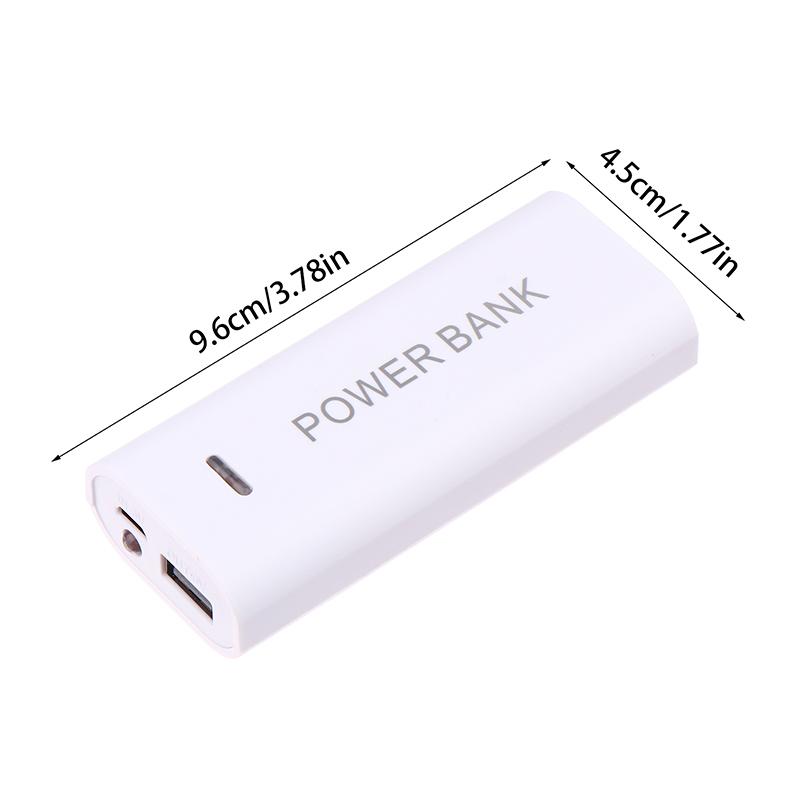Portable Power Bank Case Diy 2Cell 18650 Battery Box For Smart Phone Charge 5V 1A For 18650 Battery With Indicator Light