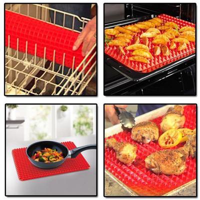 Multi Functional Pyramid Silicone Baking Mat, Breathable And Non Stick Home Baking Outdoor Barbecue Mat