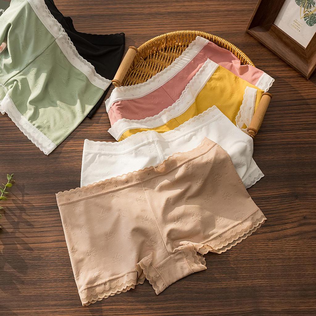 Soft Women's Ice Silk Two-in-One Boxer Briefs and Safety Pants