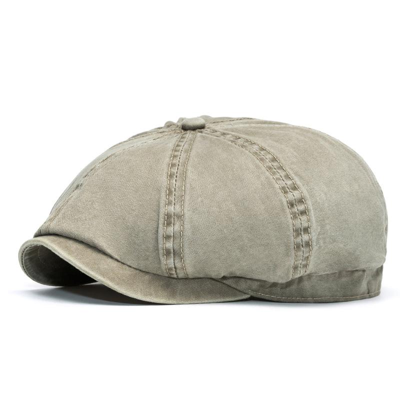 

Men s Women s Beret Hat New Fashion Newsboy Caps Outdoor Streetwear Washed Denim Peaked Cap Casual Vintage Boina Hatss L хакі