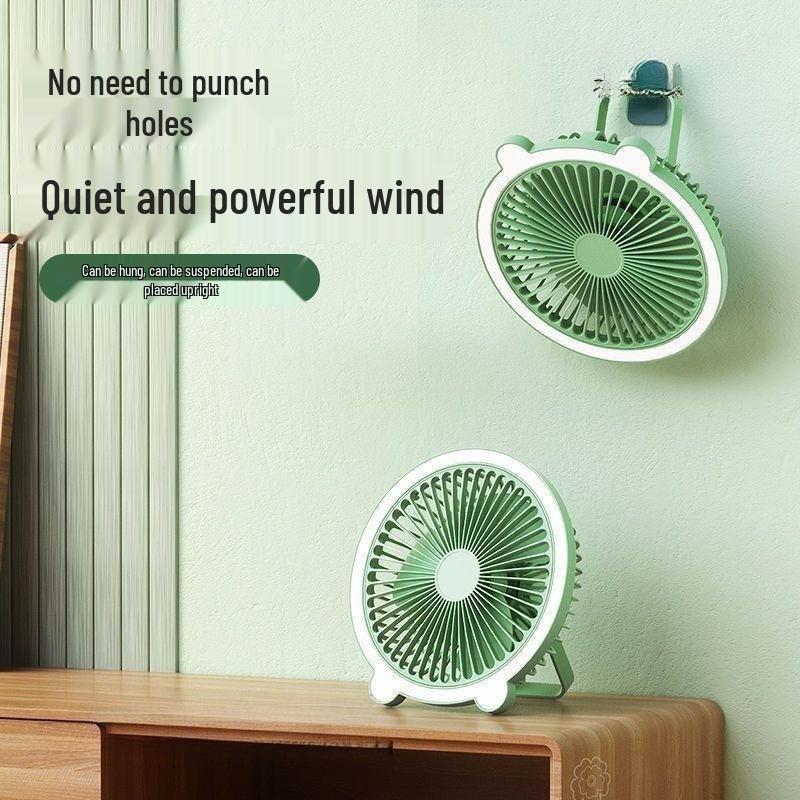 Rechargeable Four-in-One Smart Desk Lamp & Wall-Mounted Ceiling Fan Default