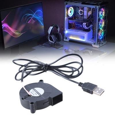 Ventola di Raffreddamento per Computer ad Alta Efficienza Alimentata via USB Ventola Soffiante DC5V Brushless 50mm Ventola di Raffreddamento per PC Stampanti Cavo da 115cm