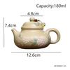 180ml Yixing Handmade Purple Clay Teapot Household Kettle Tradition Flowers Pattern Tea Pot Chinese Zisha Tea Set Teaware