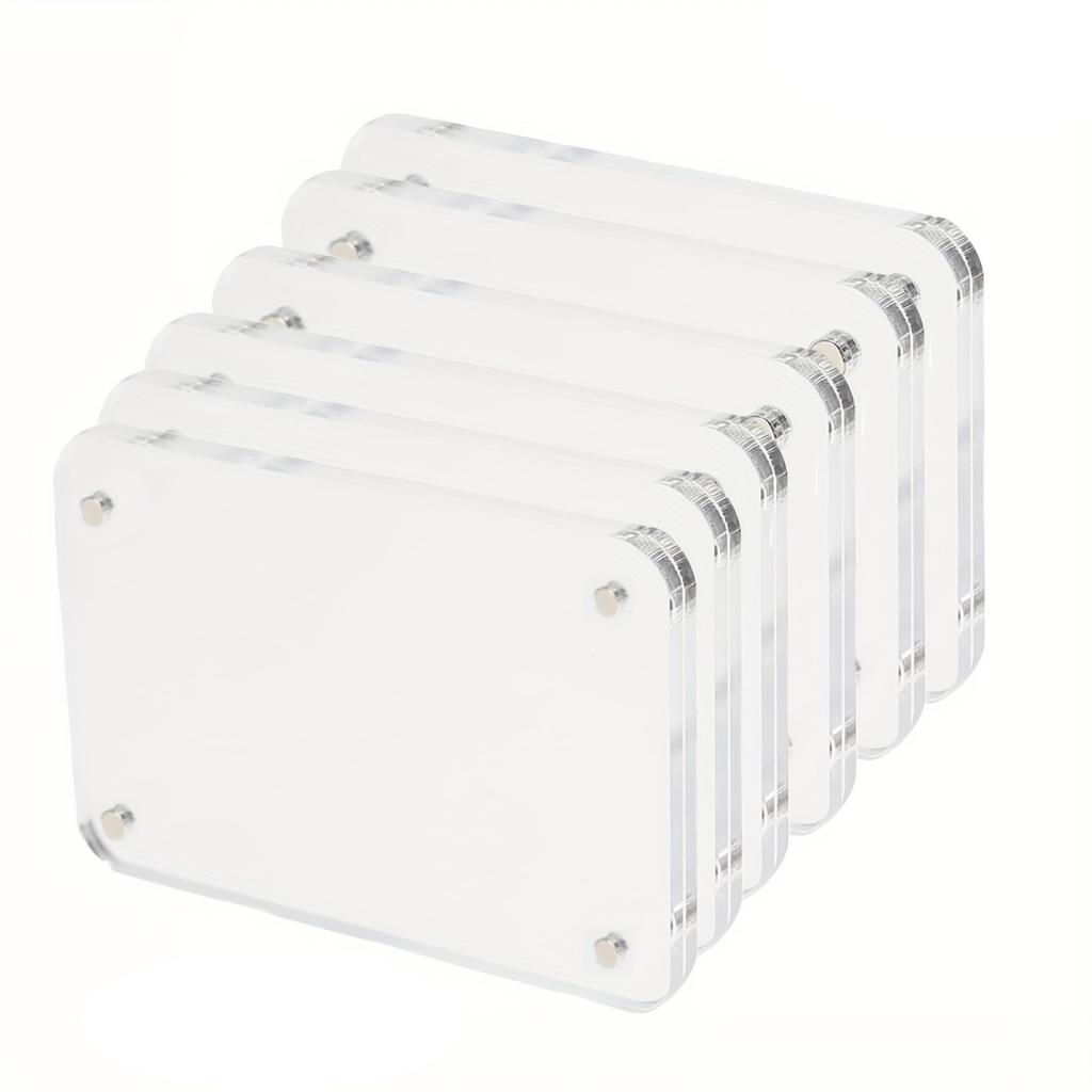 Acrylic Refrigerator Magnetic Frame, Clear Reversible Refrigerator Magnet Photo Frame, Display Frame, For Fujifilm