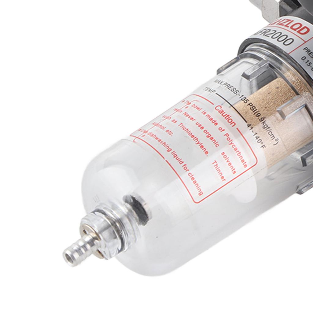 14in Druckluftdruckminderer Wasser-Öl-Abscheider mit Manometerhalterung AFR2000