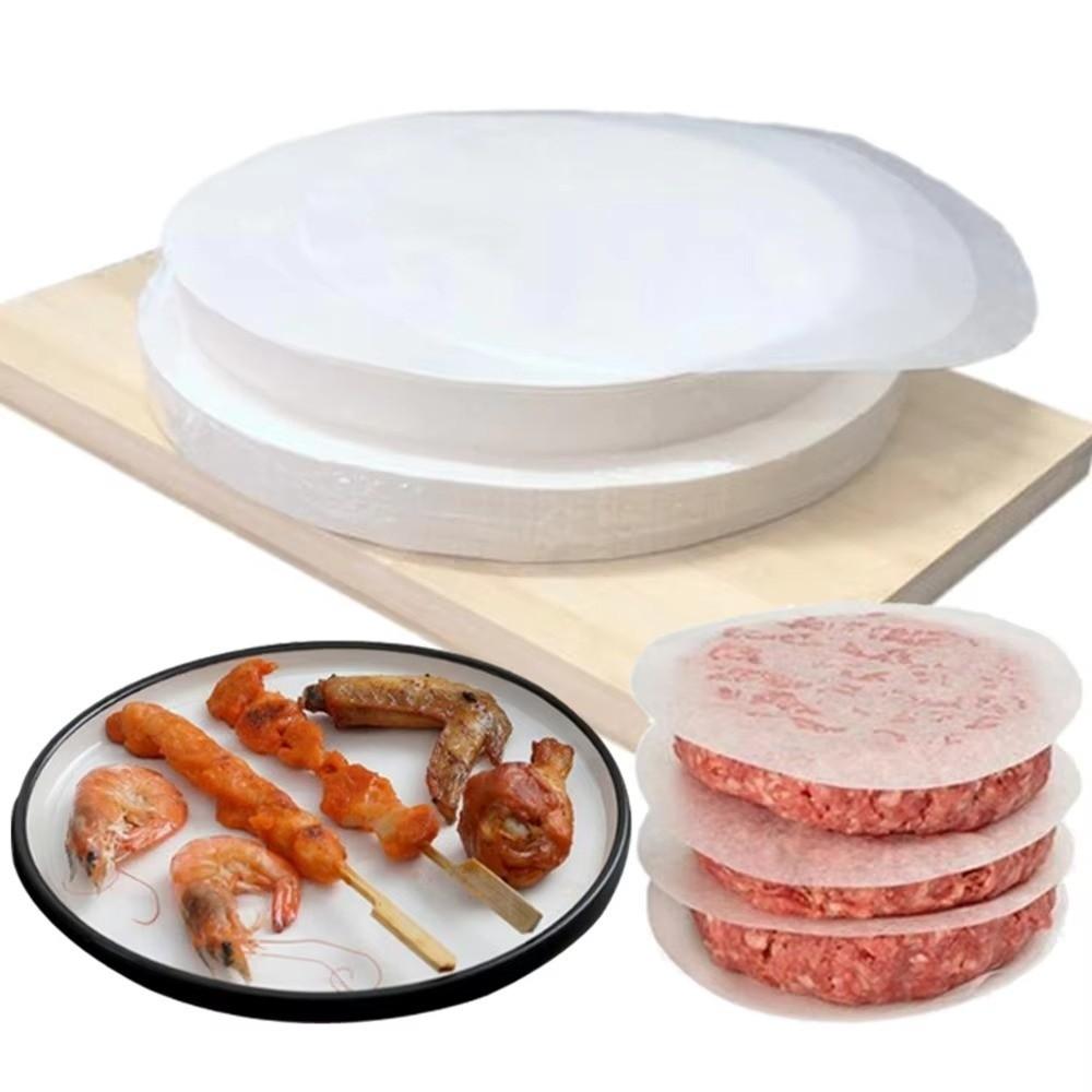 Circle Shape Baking Paper Disposable Oil Proof Paper Multifunction Liner BBQ Paper Liner  Household