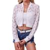 Women's Flower Lace Hollow Out Long Sleeve Jacket