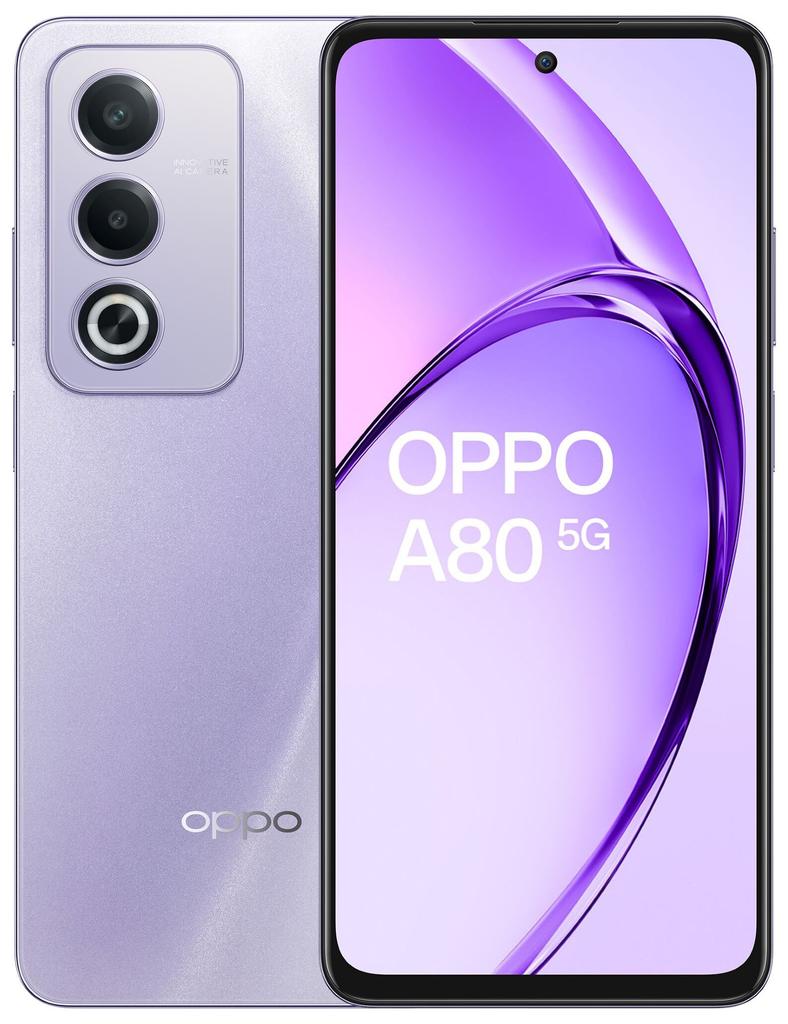 Etui Typu Portfel Do Oppo A80 5G - Szary Pokrowiec Canvas + Szkło