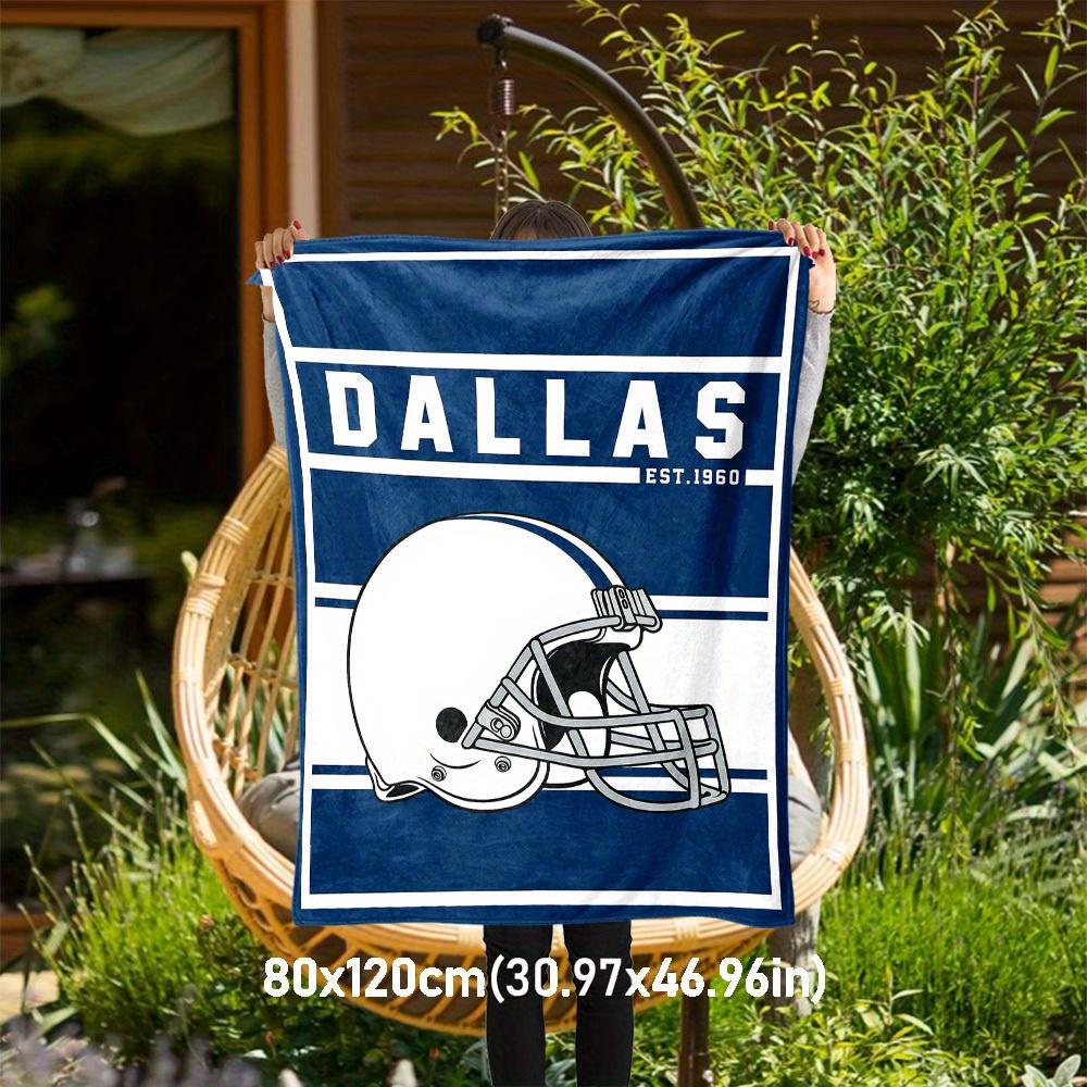 

1pc Dallas Cowboys Blanket for Sofa Bed Soft and Light Bedding Ideal for Picnics, All-Season Christmas Outdoor Decor Accessories-c0803042 80x120cm