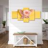 No FrameCanvas Painting 5 Pieces Beauty Salon Nail Polish Flower Poster HD Print Picture Living Room Decor Home Modular Wall Art