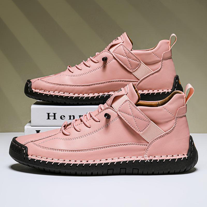 Fashio Damen Freizeitschuhe Atmungsaktiv Reise Ballerinas Geeignet für Outdoor-Aktivitäten Wandern Spazierengehen Herbst Leder Slipper