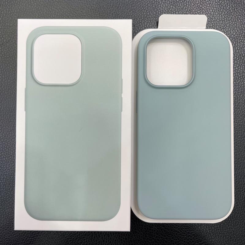 Magnetic Liquid Silicone Case for Apple iPhone 14 Pro Max with Magsafe and Animation Design